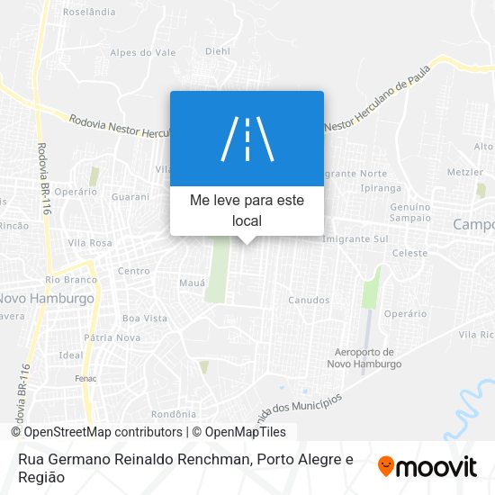 Rua Germano Reinaldo Renchman mapa