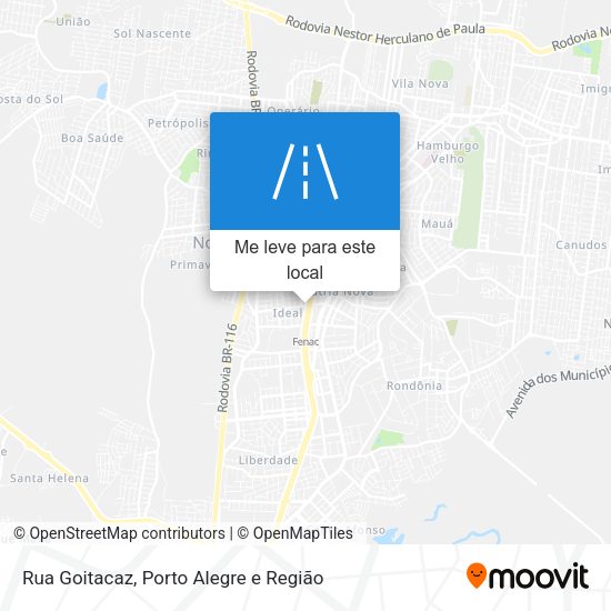 Rua Goitacaz mapa