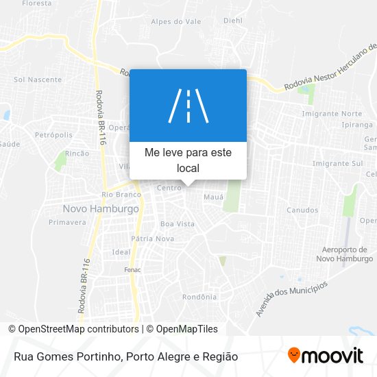 Rua Gomes Portinho mapa