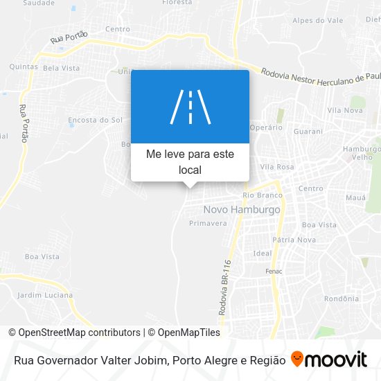 Rua Governador Valter Jobim mapa