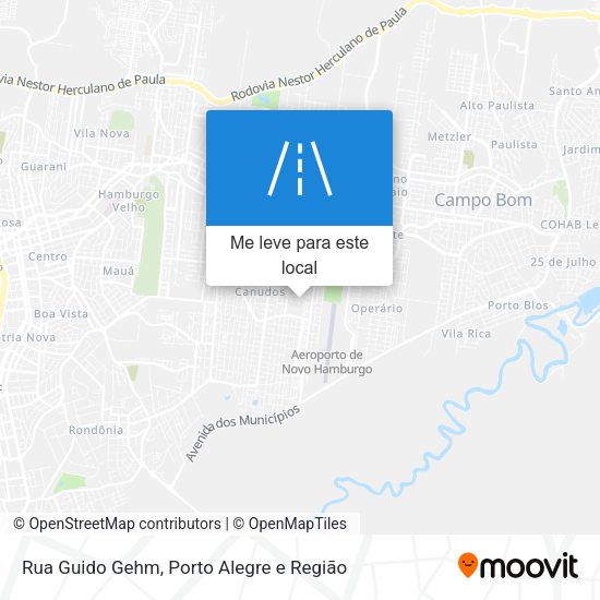 Rua Guido Gehm mapa