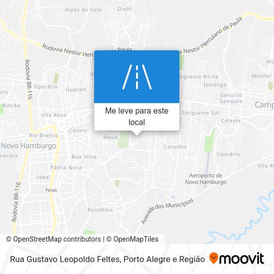 Rua Gustavo Leopoldo Feltes mapa