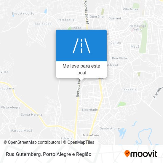Rua Gutemberg mapa