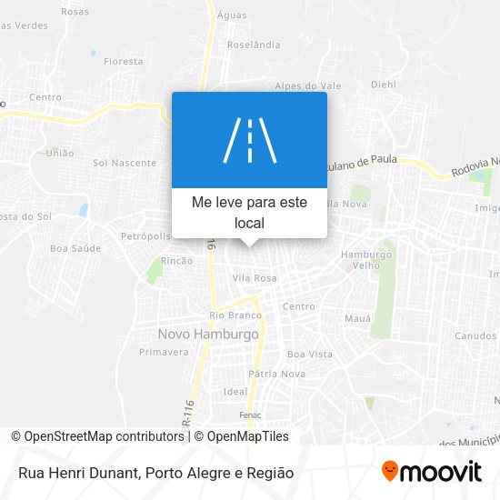 Rua Henri Dunant mapa