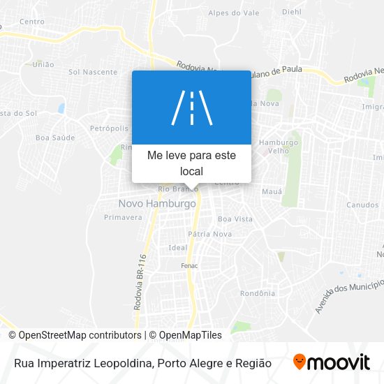 Rua Imperatriz Leopoldina mapa