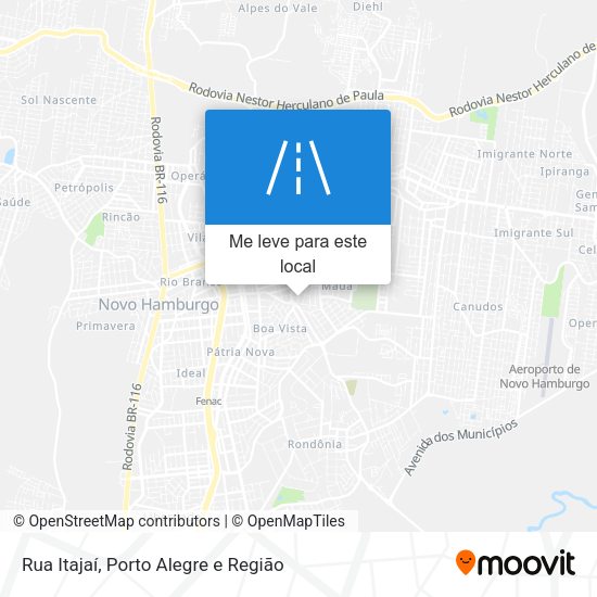 Rua Itajaí mapa
