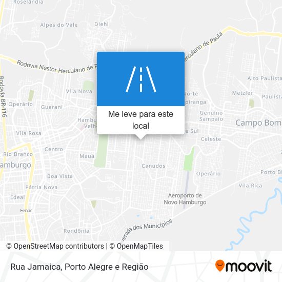 Rua Jamaica mapa