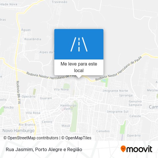 Rua Jasmim mapa