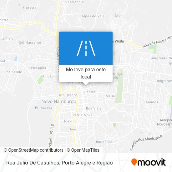 Rua Júlio De Castilhos mapa