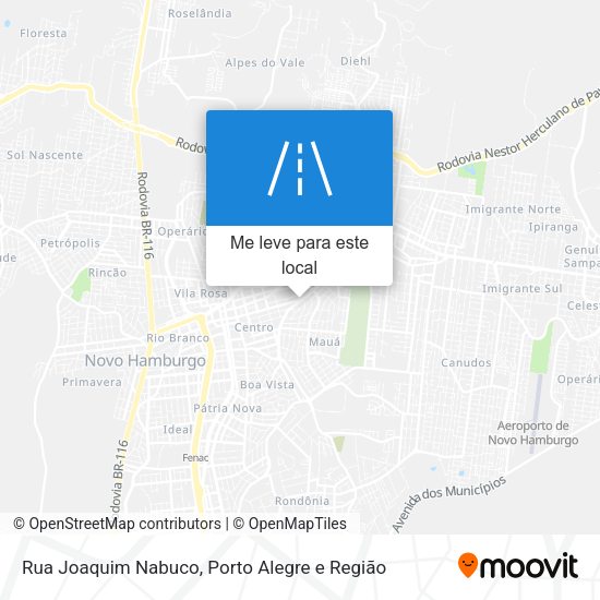 Rua Joaquim Nabuco mapa
