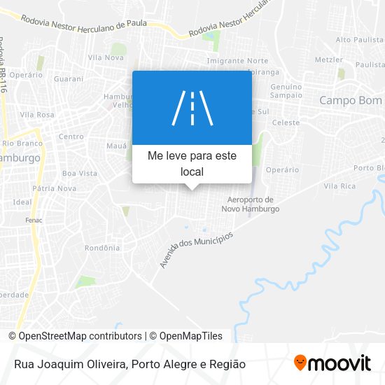 Rua Joaquim Oliveira mapa