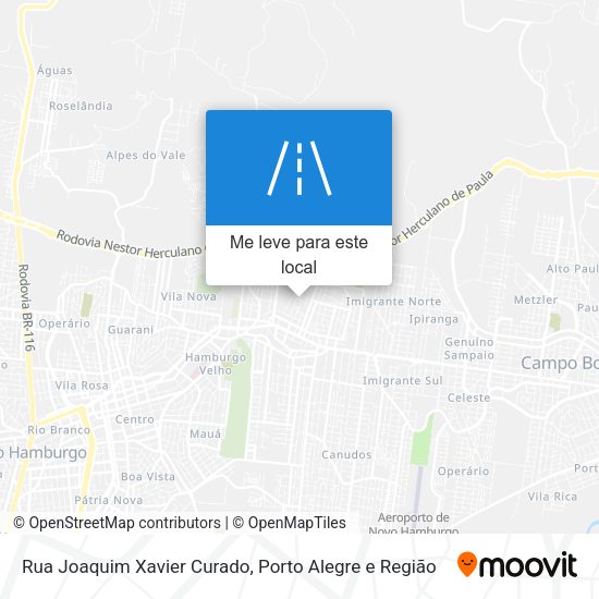 Rua Joaquim Xavier Curado mapa