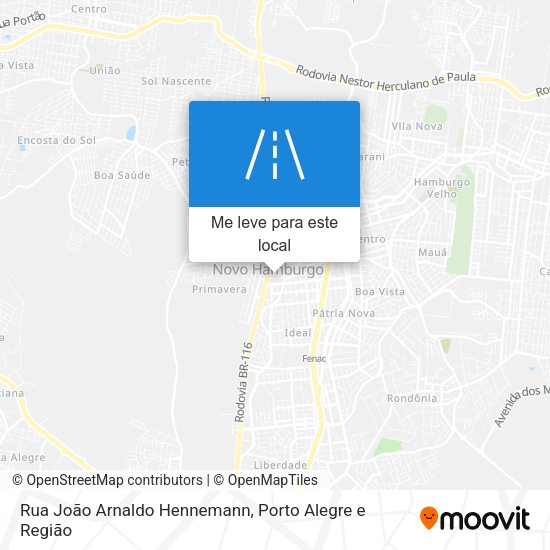Rua João Arnaldo Hennemann mapa