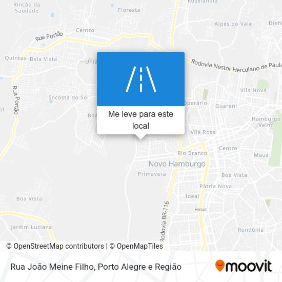 Rua João Meine Filho mapa