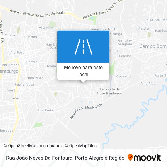 Rua João Neves Da Fontoura mapa