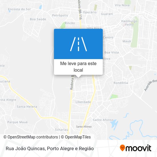 Rua João Quincas mapa