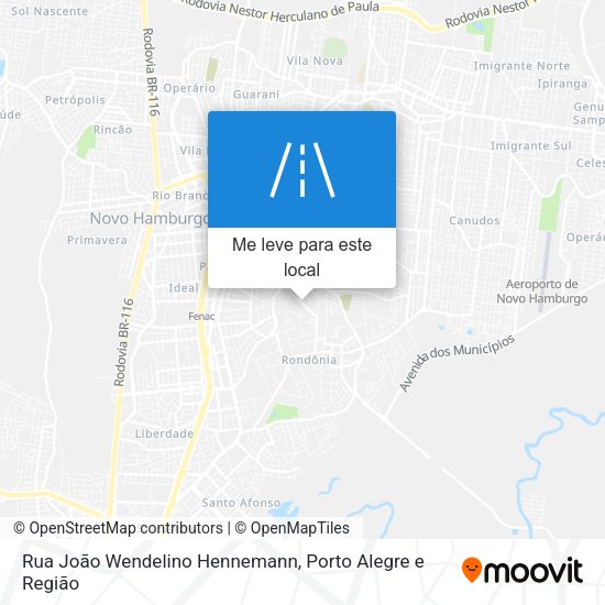 Rua João Wendelino Hennemann mapa