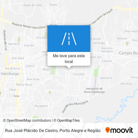 Rua José Plácido De Castro mapa