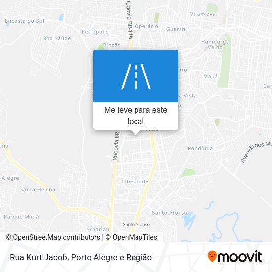 Rua Kurt Jacob mapa