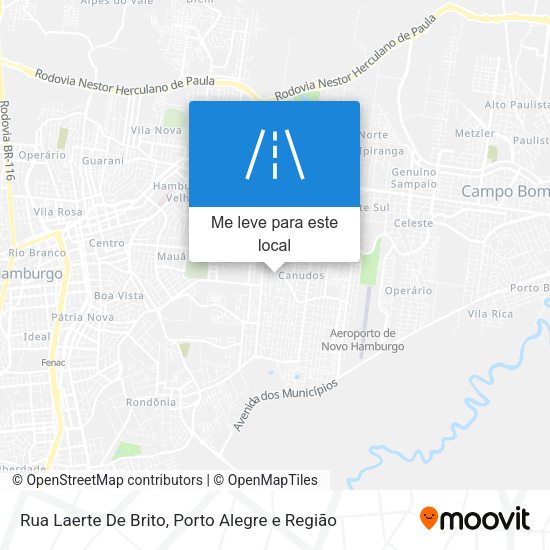 Rua Laerte De Brito mapa