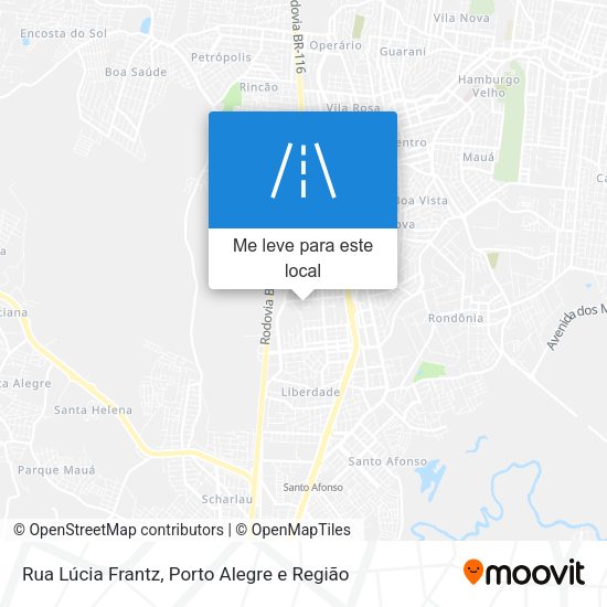 Rua Lúcia Frantz mapa