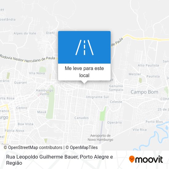 Rua Leopoldo Guilherme Bauer mapa