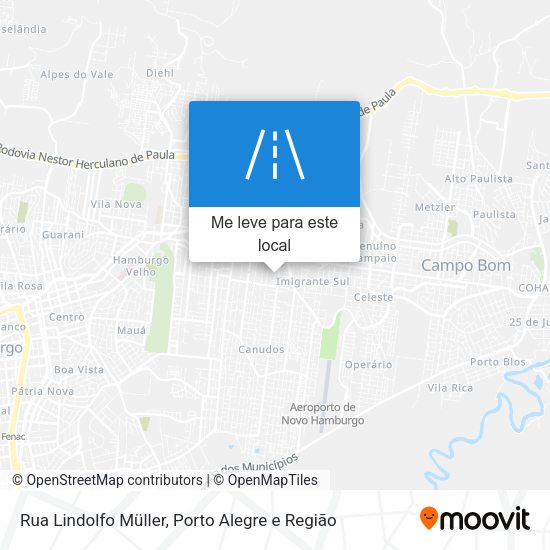 Rua Lindolfo Müller mapa