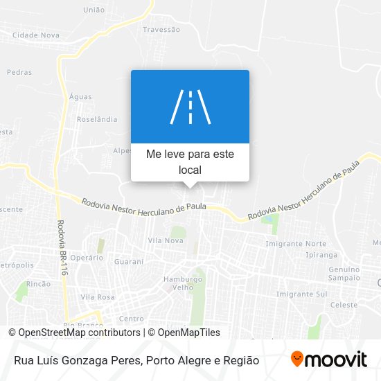 Rua Luís Gonzaga Peres mapa
