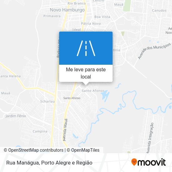 Rua Manágua mapa