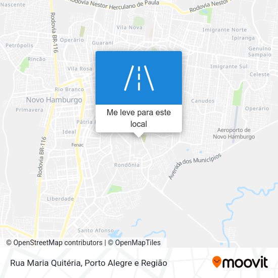 Rua Maria Quitéria mapa