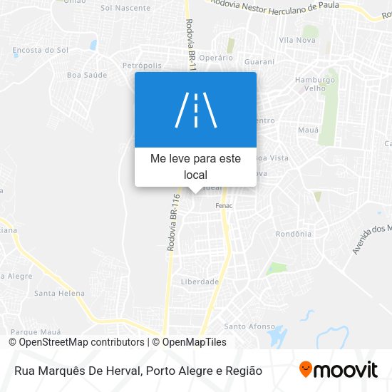Rua Marquês De Herval mapa