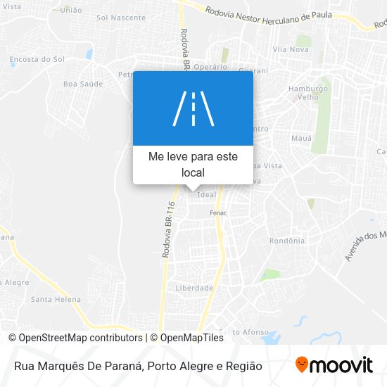 Rua Marquês De Paraná mapa
