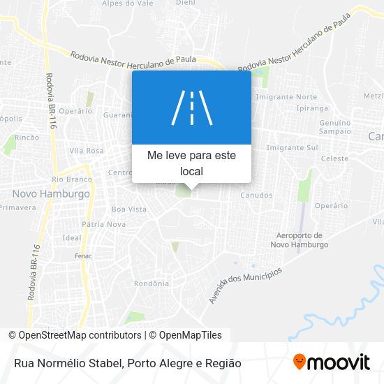 Rua Normélio Stabel mapa