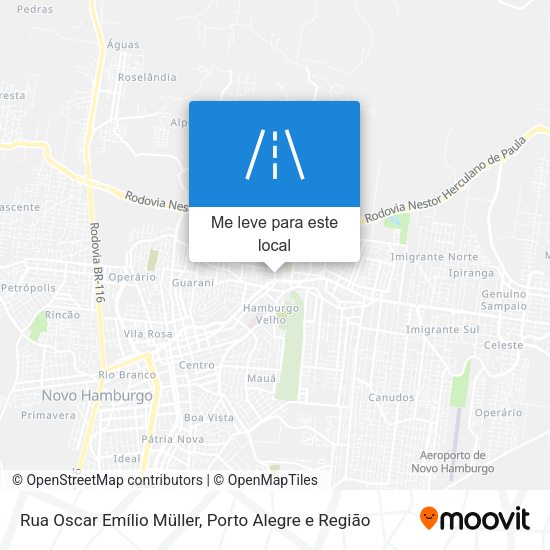 Rua Oscar Emílio Müller mapa