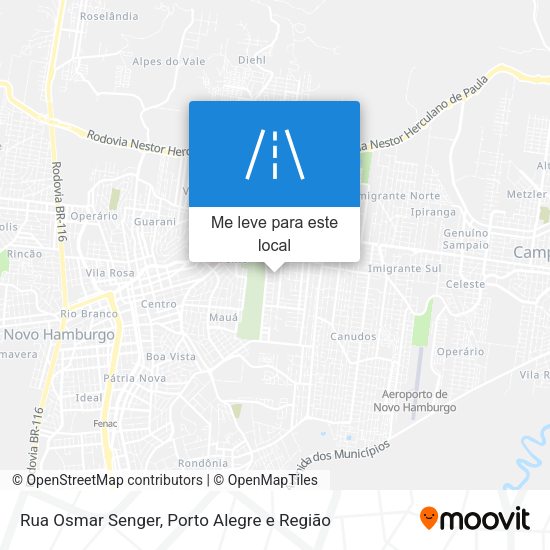 Rua Osmar Senger mapa