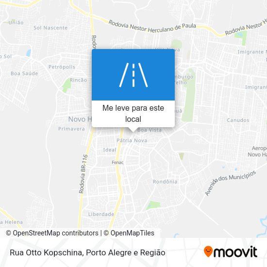Rua Otto Kopschina mapa