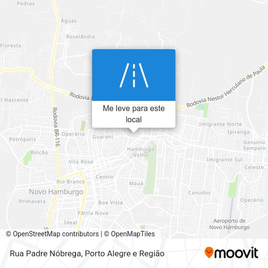 Rua Padre Nóbrega mapa