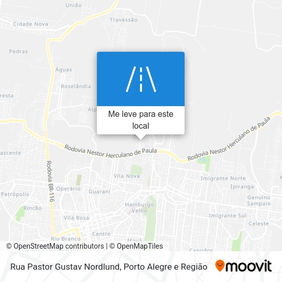 Rua Pastor Gustav Nordlund mapa