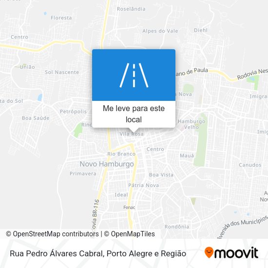 Rua Pedro Álvares Cabral mapa
