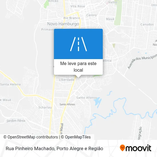 Rua Pinheiro Machado mapa