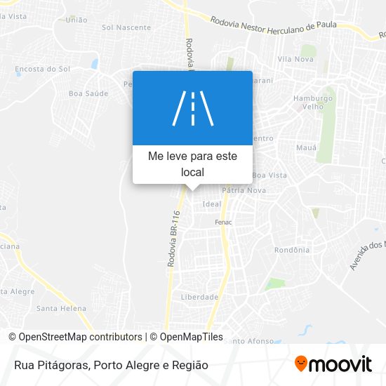 Rua Pitágoras mapa
