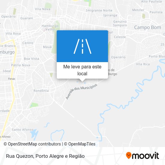 Rua Quezon mapa