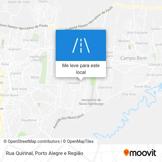 Rua Quirinal mapa