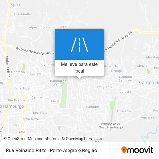 Rua Reinaldo Ritzel mapa