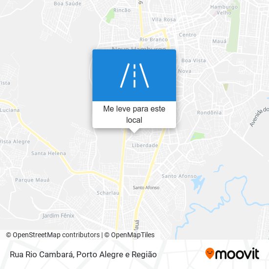 Rua Rio Cambará mapa