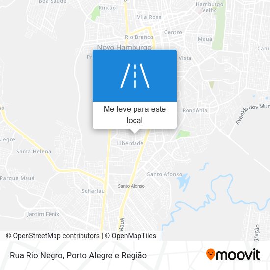 Rua Rio Negro mapa