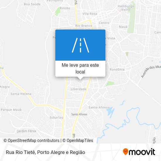 Rua Rio Tietê mapa