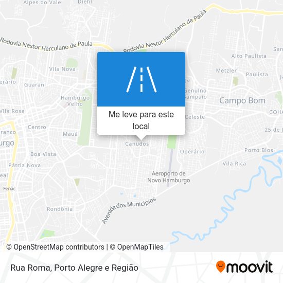 Rua Roma mapa
