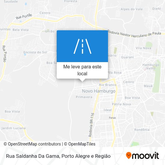 Rua Saldanha Da Gama mapa