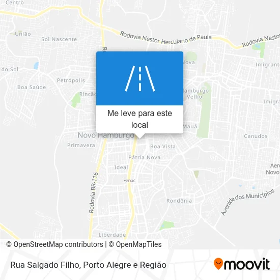 Rua Salgado Filho mapa